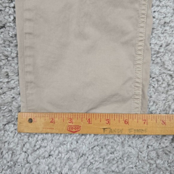 7 For All Mankind Pants 36 (Fits 35x29) Beige Adrien Airweft Twill Office Preppy - Picture 13 of 14
